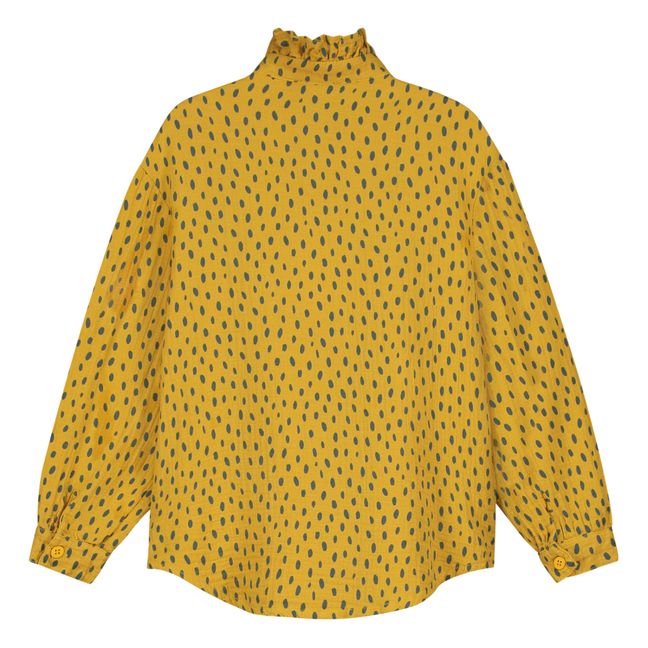 Blusa Suky de algodón orgánico | Amarillo Mostaza