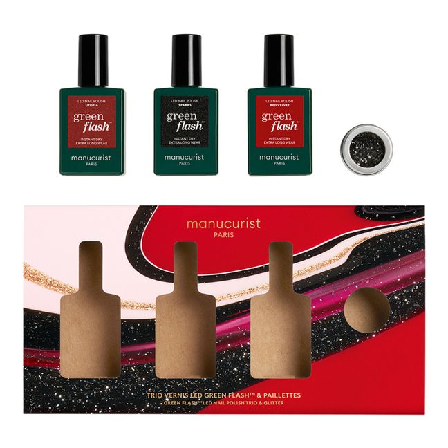 Green Flash Holiday Semi-Permanent Collection Set - Utopia, Red Velvet and Sparks