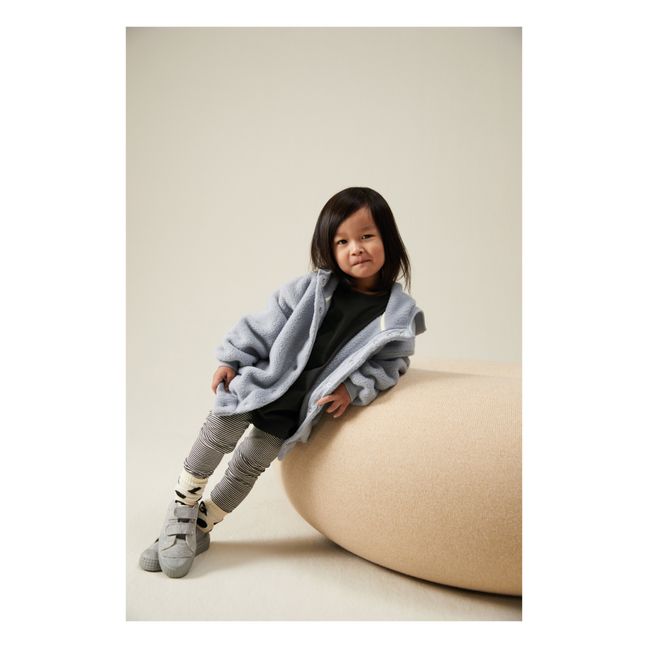 Sweat à Capuche Teddy | Bleu gris
