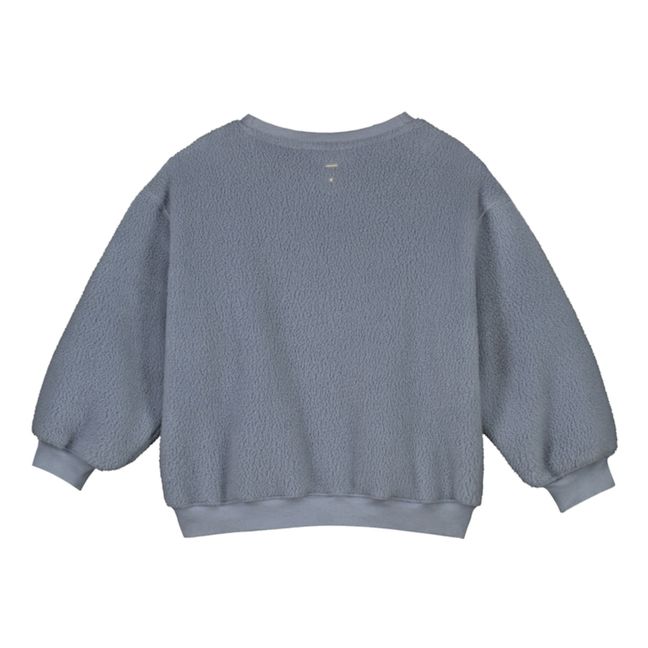 Teddy sweatshirt | Grey blue