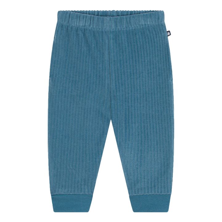 Pantalones de terciopelo suave | Azul- Imagen del producto n°2