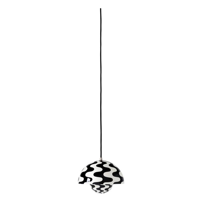 Suspension Flowerpot VP1 Pattern | Noir/Blanc