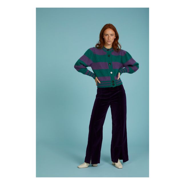Elio Velvet trousers | Purple