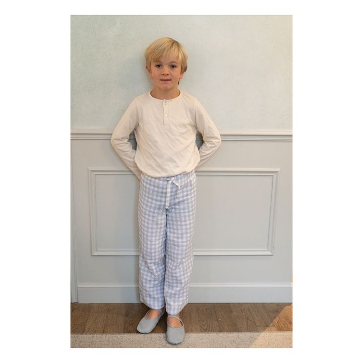 Pijama de algodón orgánico Quattro | Gris- Imagen del producto n°1