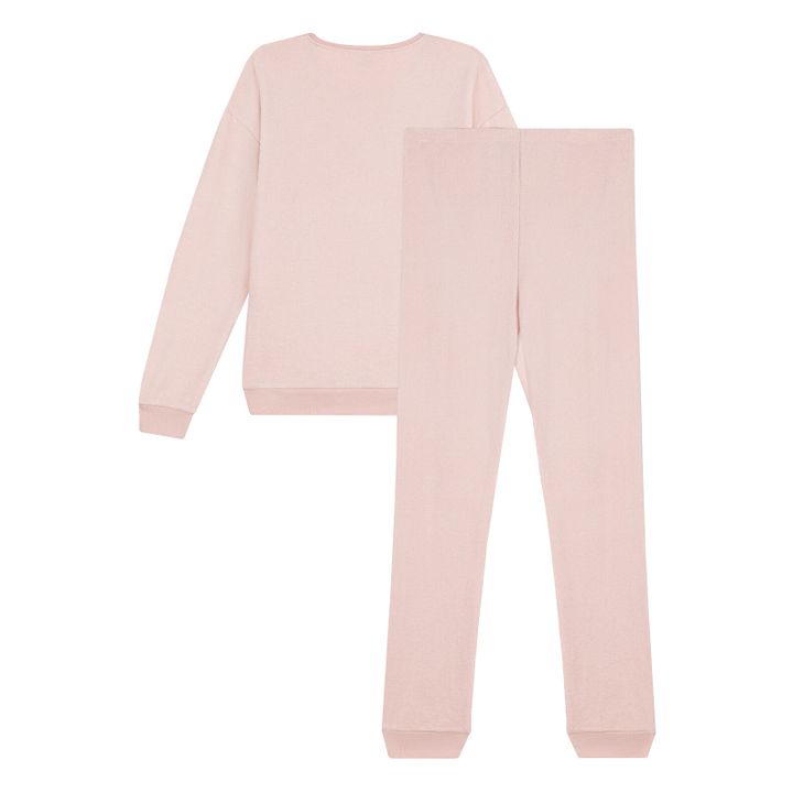 Sweat + Hose Pyjama Frottee - Damenkollektion  | Rosa- Produktbild Nr. 2