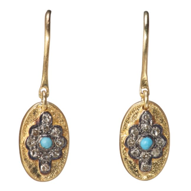 Boucles d'oreilles Liby | Bleu turquoise