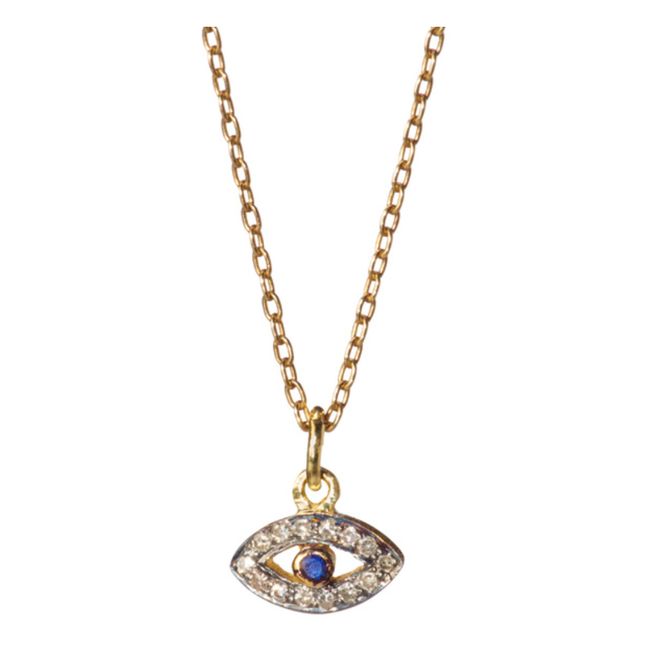 Mini Pho-Eye necklace | Gold