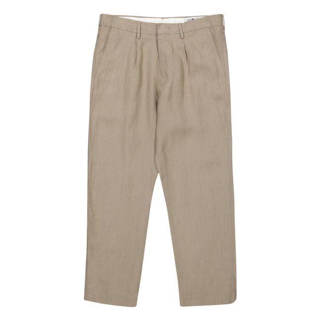 Pantalones chinos de lino Bill 1196 | Crudo