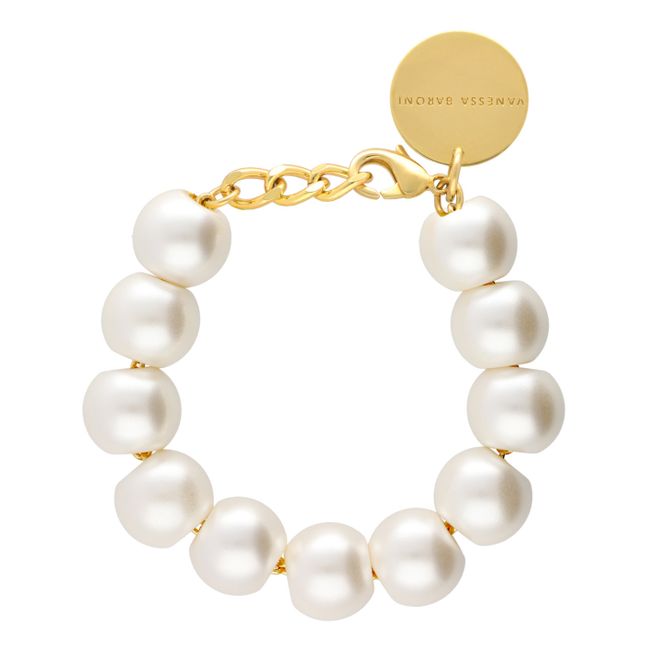 Beads bracelet | White