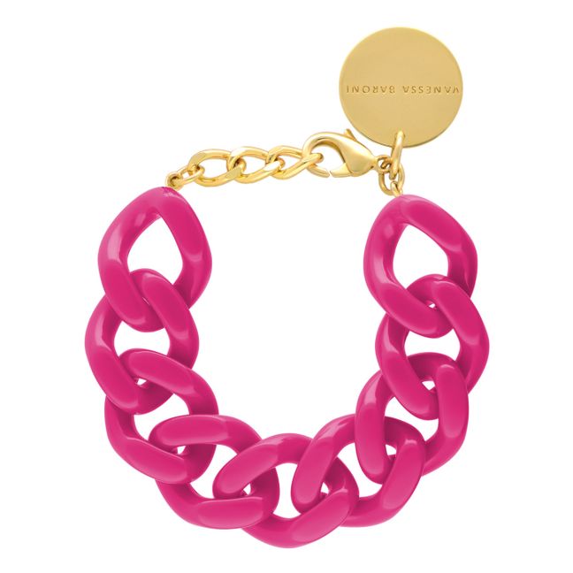Bracelet Flat Chain | Rose fuschia