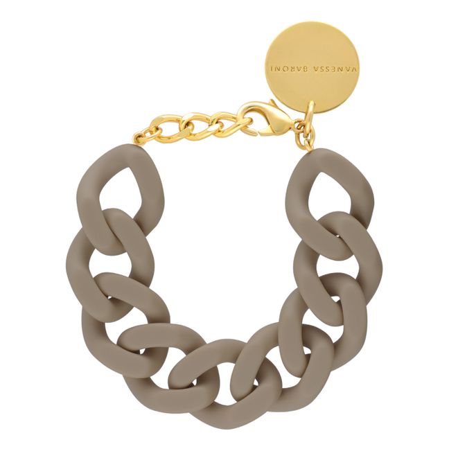 Bracelet Flat Chain | Taupe grey