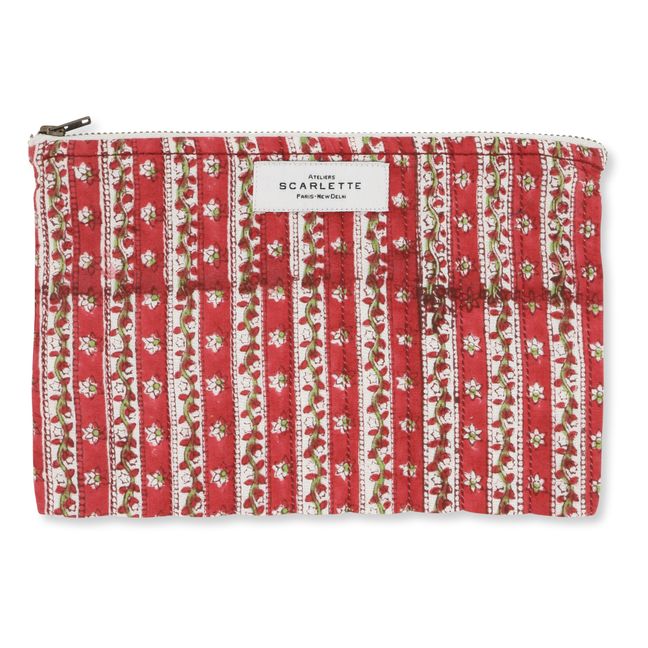 Sweet Pea Flat Pouch x Smallable | Red