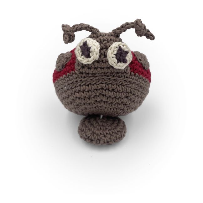 Soothing ladybug crochet toy