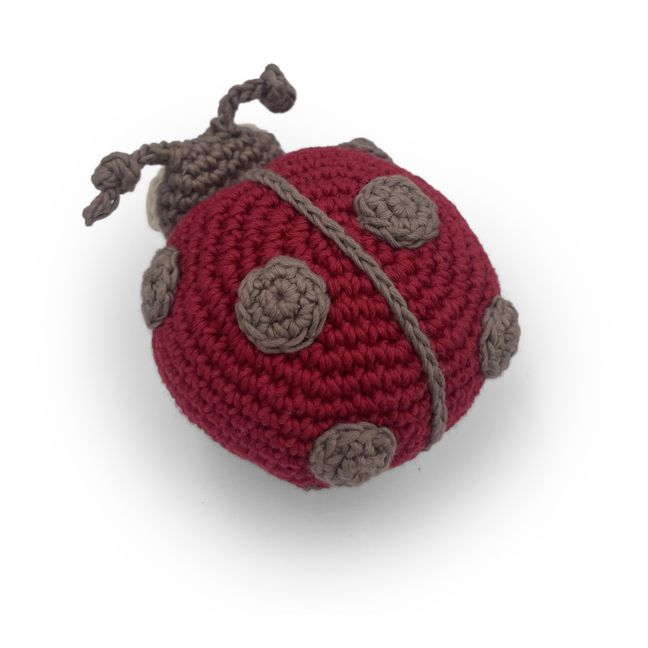 Soothing ladybug crochet toy