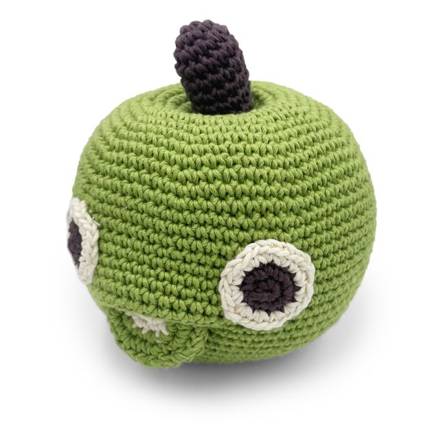 Boite à musique Pomme en crochet | Vert