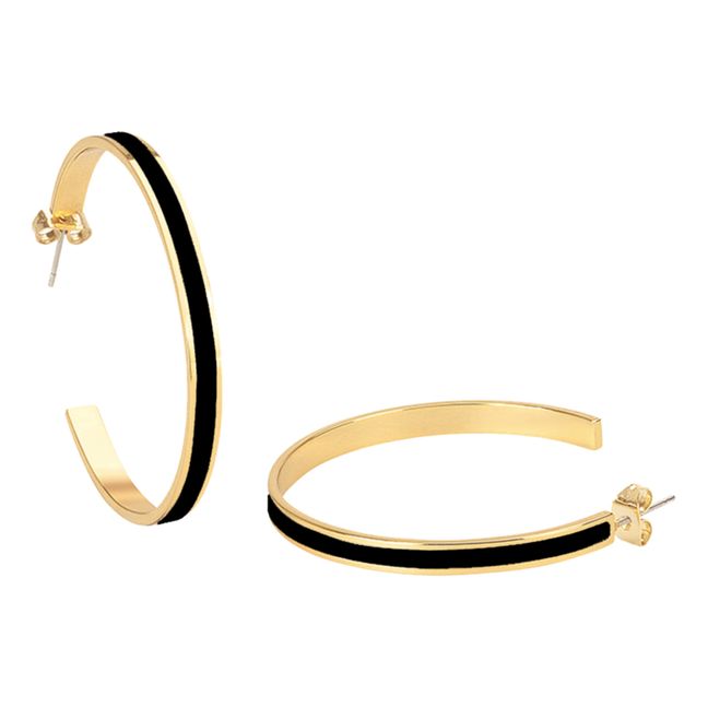 Créoles Mini Bangle   | Noir