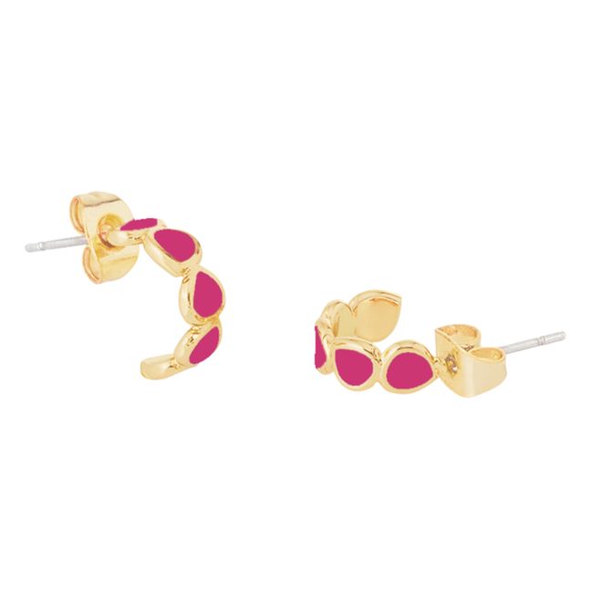 Créoles Mini Lumi   | Rosa