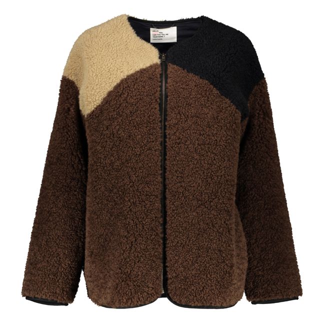 Vidocq Mix Fur Coat | Brown
