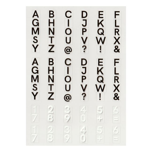 Stickers pour les ongles - Typo