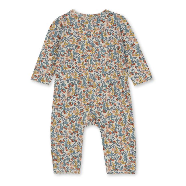 Pijama básico de algodón ecológico para bebé | Azul