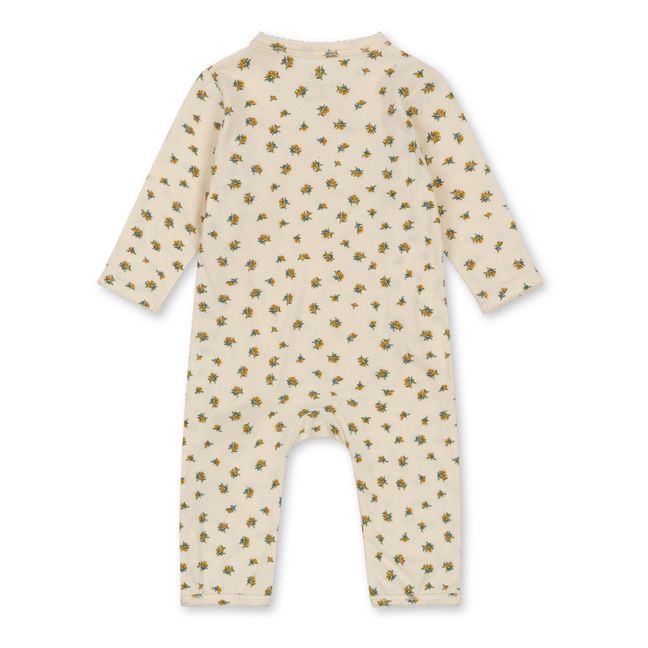 Pyjama Basic Coton Bio Bébé | Ecru