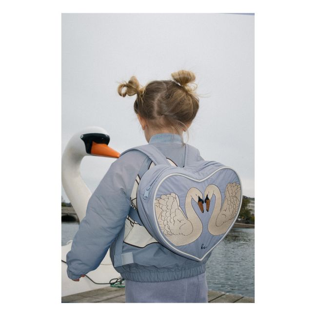 Storm Heart Backpack | Grey blue