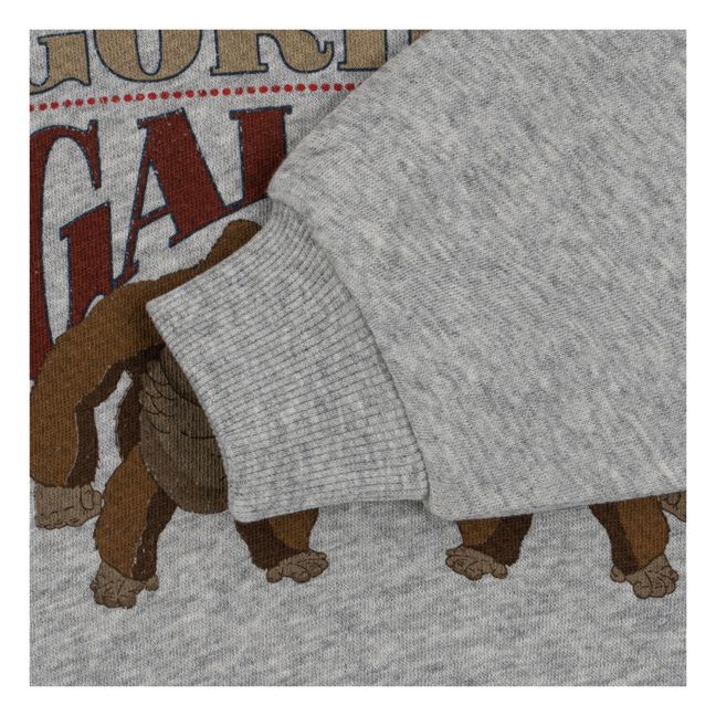 Sweatshirt Loupi Lou Bio-Baumwolle | Grau Meliert