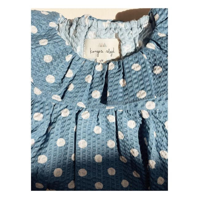 Vida Organic Cotton Baby Dress | Blue
