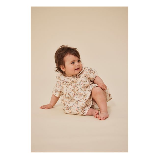 Vida Organic Cotton Baby Dress | Beige