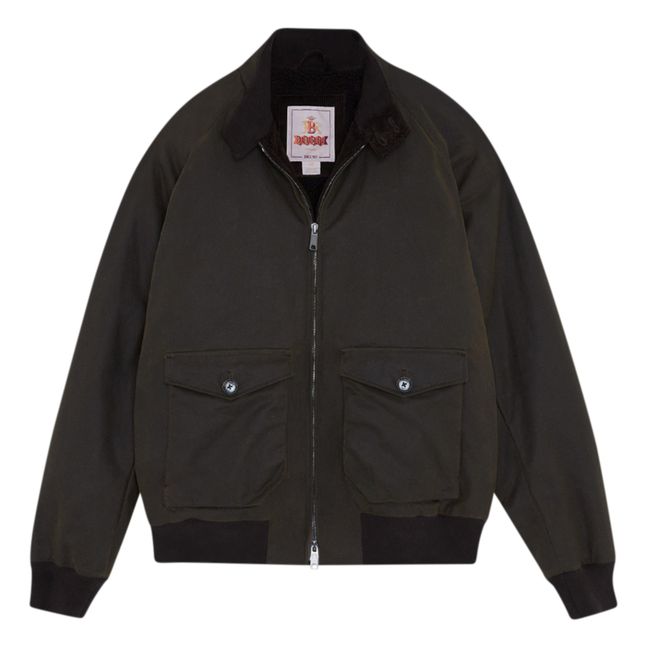 G9 Waxed Jacket | Dark khaki