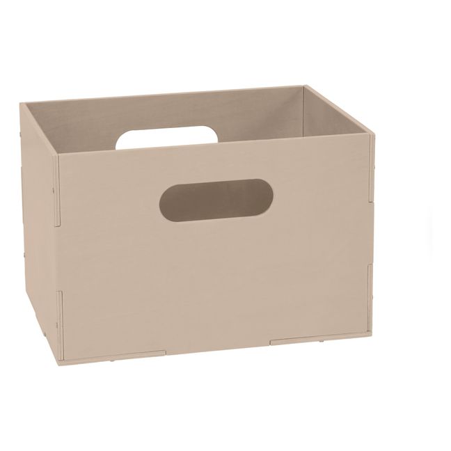 Wooden storage box | Beige