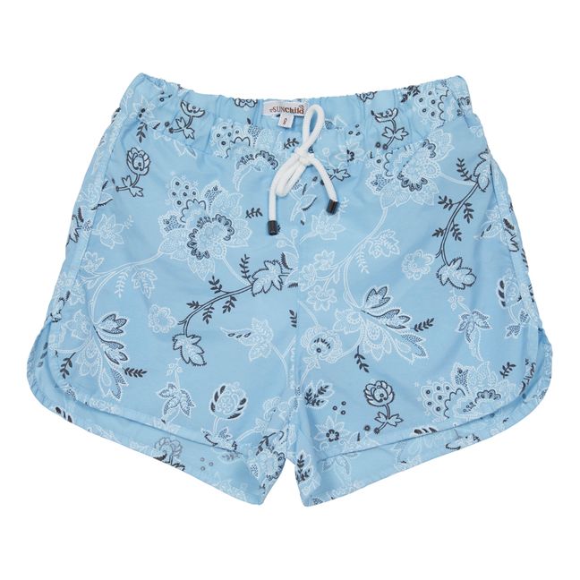 Pantaloncini da bagno Bahia Fleur | Azzurro