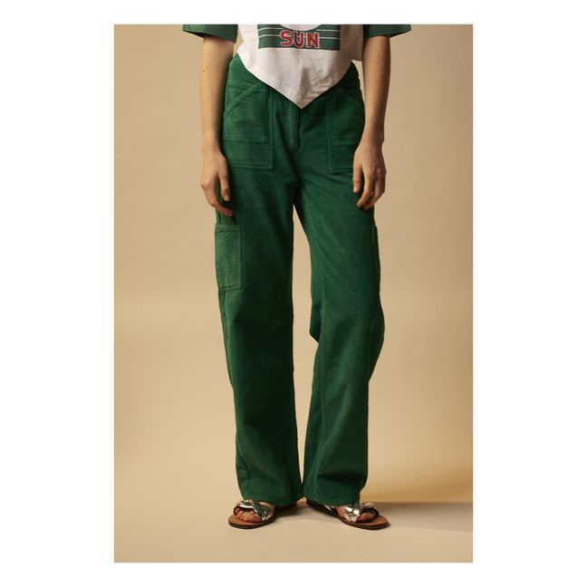 Pantalon Paolan Velours Côtelé | Verde