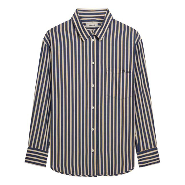 Chemise Caela Rayures | Bleu marine
