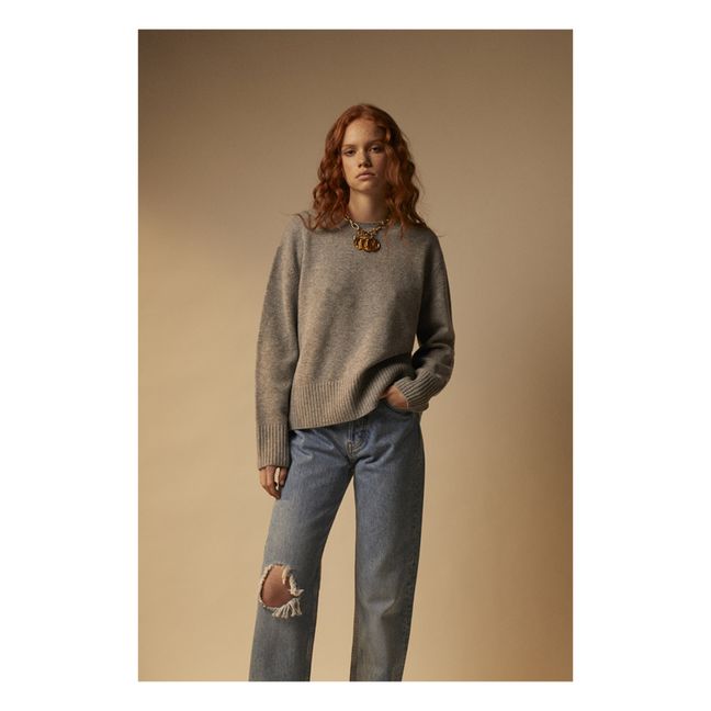 Pullover Majo Wolle | Grau