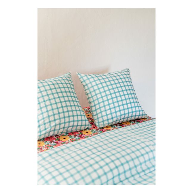 Taie d'oreiller Check | Bleu