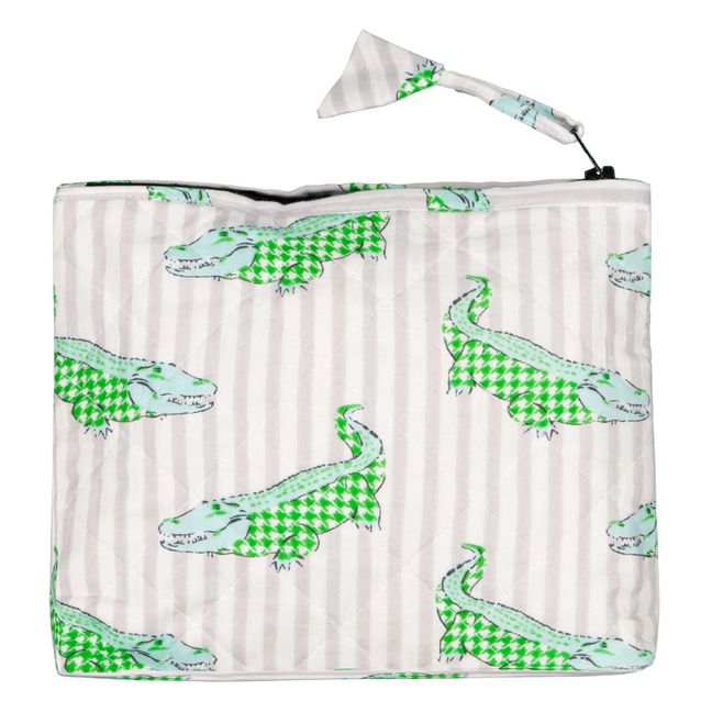 Crocodile Toiletry Bag | Verde