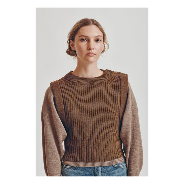 Roseanna - Best Braided Virgin Wool Sweater - Olive