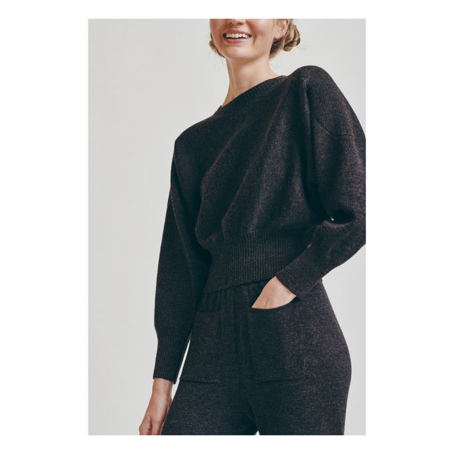 Pull Mérinos Piper - Collection Femme  | Charbon