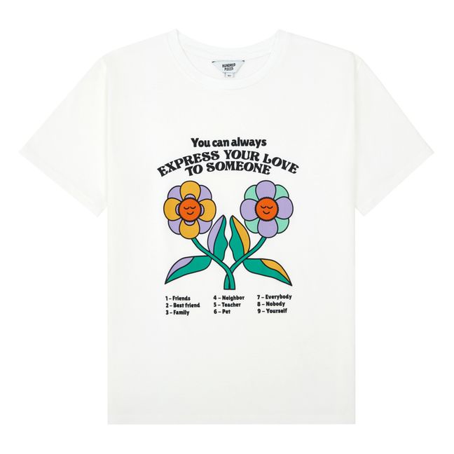 T-shirt Manches Courtes Coton Bio | Blanc cassé