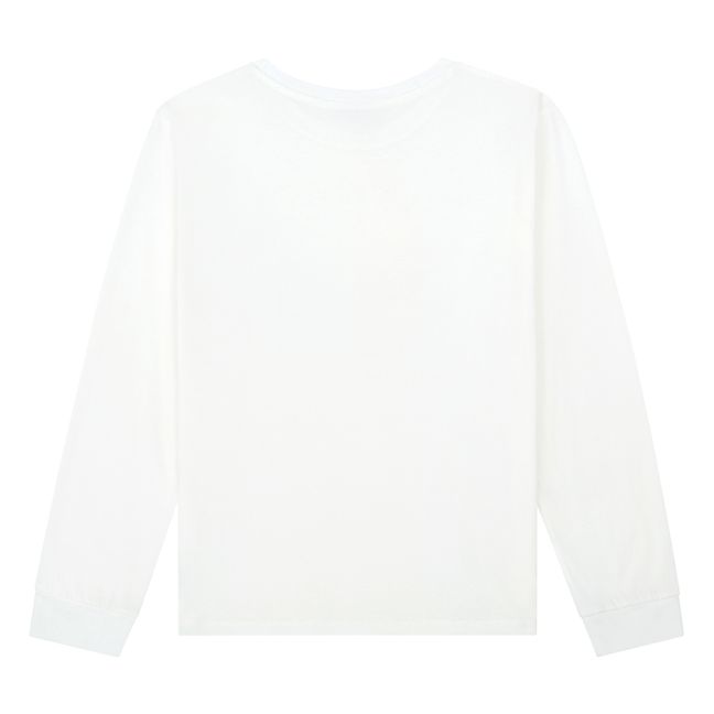 T-Shirt Manches Longues Coton Bio | Blanc cassé
