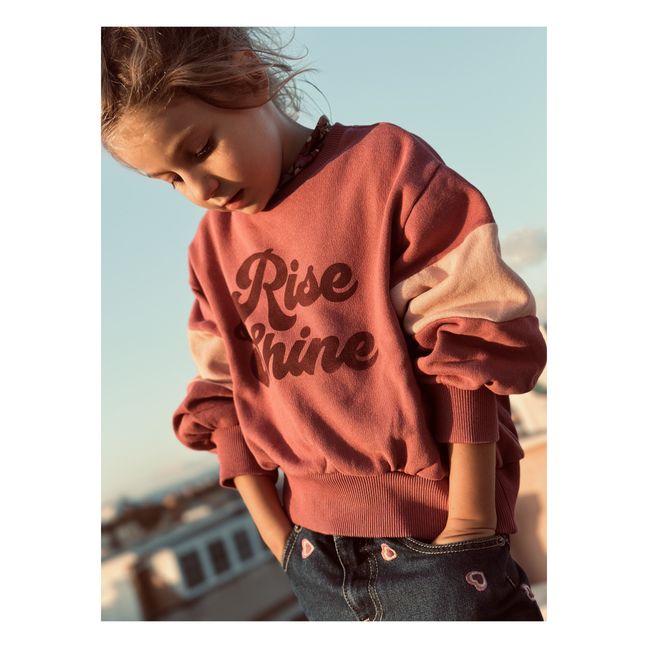 Rosewine Organic Cotton Sweatshirt | Pale pink