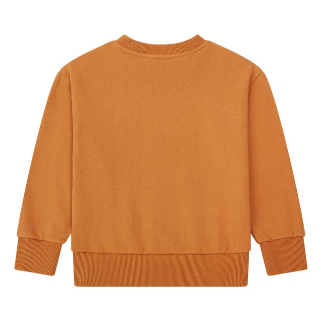 Organic Cotton Collar Sweatshirt | Rust