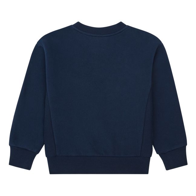 Sweatshirt Rundhalsausschnitt Bio-Baumwolle | Navy