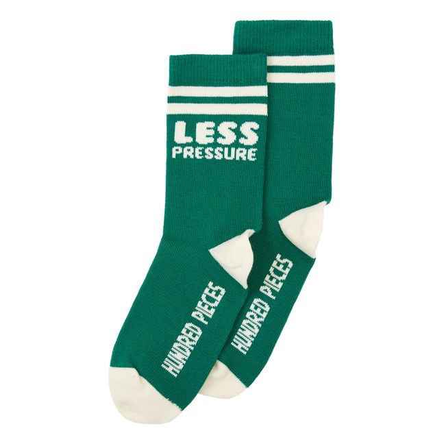 Socken Less Pressure | Smaragdgrün