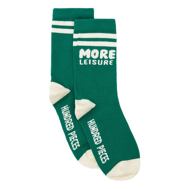 Socken Less Pressure | Smaragdgrün