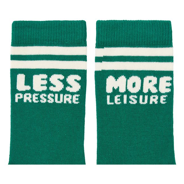 Socken Less Pressure | Smaragdgrün