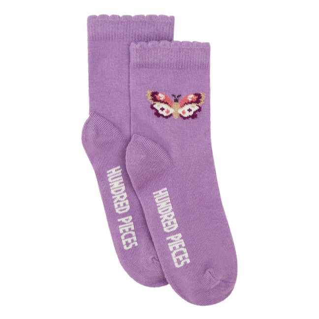 Chaussettes Butterfly | Violet
