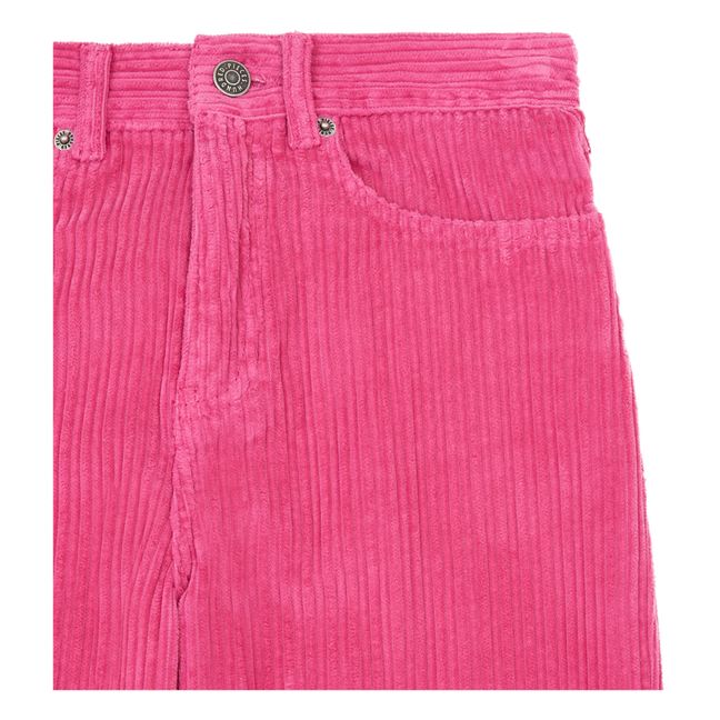 Flare Pants Terciopelo Algodón Ecológico | Rosa Fushia
