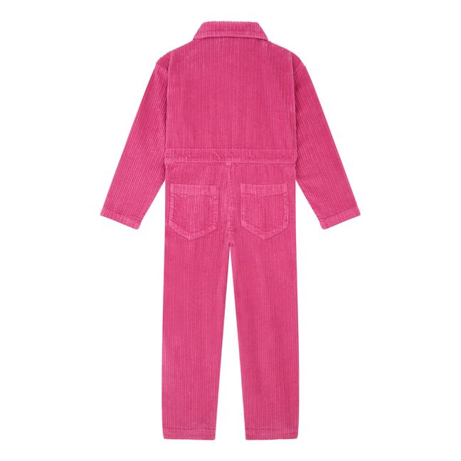 Velvet organic cotton jumpsuit | Cream